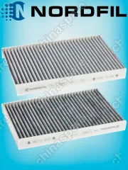 Фильтр салона (угольный) «Nordfil» Citroen C3, C4 04 / Peugeot 307, 308, 408