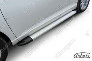 AFZDAALTVEN02 Комплект алюминиевых порогов Arbori Optima Silver 1800 для TOYOTA Venza 2012-2017