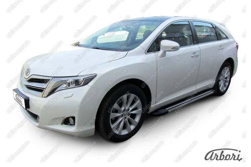 AFZDAALTVEN03 Комплект алюминиевых порогов Arbori Luxe Black 1800 для TOYOTA Venza 2012-2017
