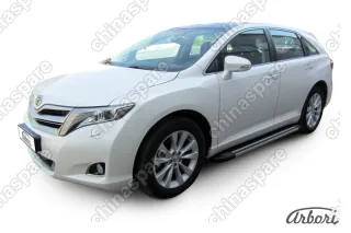 AFZDAALTVEN03 Комплект алюминиевых порогов Arbori Luxe Black 1800 для TOYOTA Venza 2012-2017