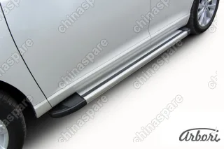 AFZDAALTVEN04 Комплект алюминиевых порогов Arbori Luxe Silver 1800 для TOYOTA Venza 2012-2017