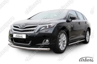 AFZDATVEN02 Защита переднего бампера d76 Arbori нерж. сталь для Toyota VENZA 2012-2017