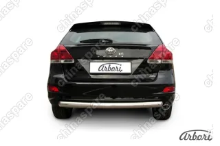 AFZDATVEN10 Защита заднего бампера d76 радиусная Arbori нерж. сталь для Toyota VENZA 2012-2017