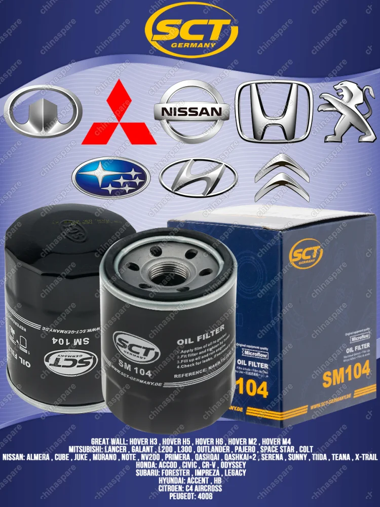 Фильтр масляный SCT Mitsubishi Lancer 9, 10, ASX, Outlander III