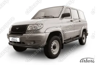 AFZDAUP04B Защита переднего бампера d76 Arbori черн. для UAZ PATRIOT 2005-2014