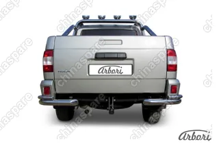 AFZDAUPPIC06 Уголки d76+d42 двойные Arbori нерж. сталь для UAZ PICKUP 2007-2014