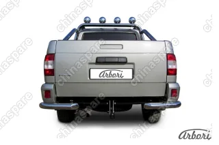 AFZDAUPPIC07 Уголки d76 Arbori нерж. сталь для UAZ PICKUP 2007-2014