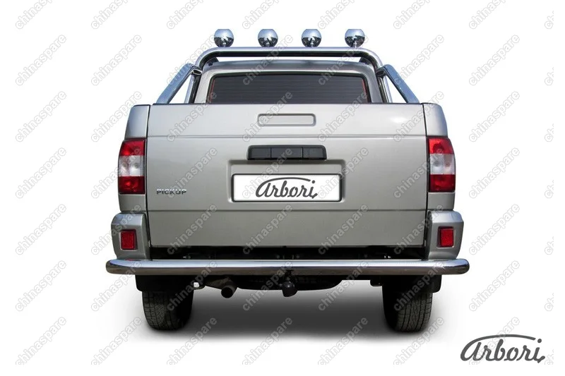 AFZDAUPPIC11 Защита заднего бампера d76 Arbori нерж. сталь для UAZ PICKUP 2007-2014