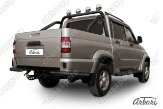 AFZDAUPPIC07B Уголки d76 Arbori черн. для UAZ PICKUP 2007-2014