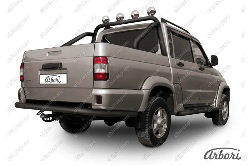 AFZDAUPPIC11B Защита заднего бампера d76 Arbori черн. для UAZ PICKUP 2007-2014