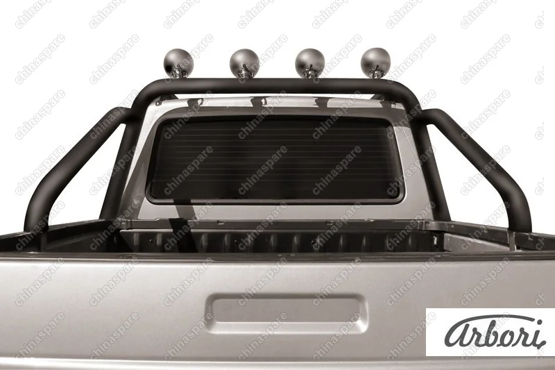 AFZDAUPPIC12B Дуга в кузов d76 с креплениями под ПТФ Arbori черн. для UAZ PICKUP 2007-2014