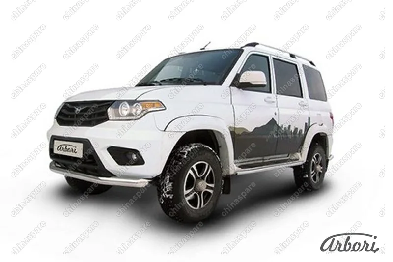 AFZDAUP1402 Защита переднего бампера d76 Arbori нерж. сталь для UAZ PATRIOT 2014-нв