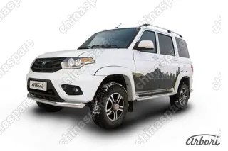 AFZDAUP1404 Защита переднего бампера d57 Arbori нерж. сталь для UAZ PATRIOT 2014-нв