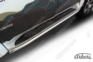 AFZDAUP1405 Защита штатного порога d42 Arbori нерж. сталь для UAZ PATRIOT 2014-нв