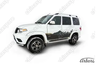 AFZDAUP1405 Защита штатного порога d42 Arbori нерж. сталь для UAZ PATRIOT 2014-нв