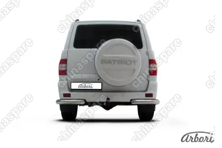 AFZDAUP1407 Уголки d76 Arbori нерж. сталь для UAZ PATRIOT 2014-нв