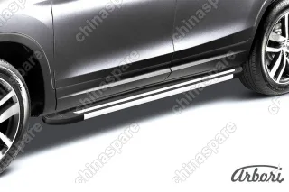ALLBDL1550 Комплект алюминиевых порогов Arbori "Luxe Black" длина 1550мм без крепежа