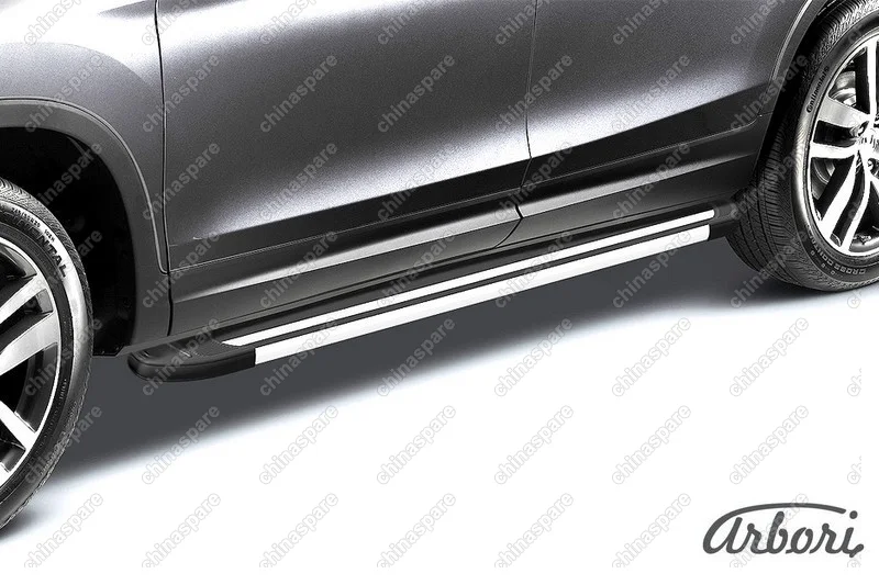 ALLBDL2000 Комплект алюминиевых порогов Arbori "Luxe Black" длина 2000мм без крепежа