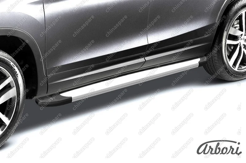 ALOSDL2000 Комплект алюминиевых порогов Arbori "Optima Silver" длина 2000мм без крепежа