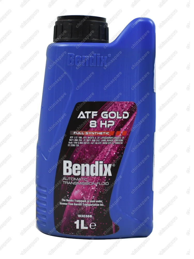 Масло трансмиссионное Bendix Gold 1L ATF 8HP L12 108; ATF M1375.4; ZF LIFEGUARDFLUID 6,8, ZF S671 090 255, ZF S671 090 31