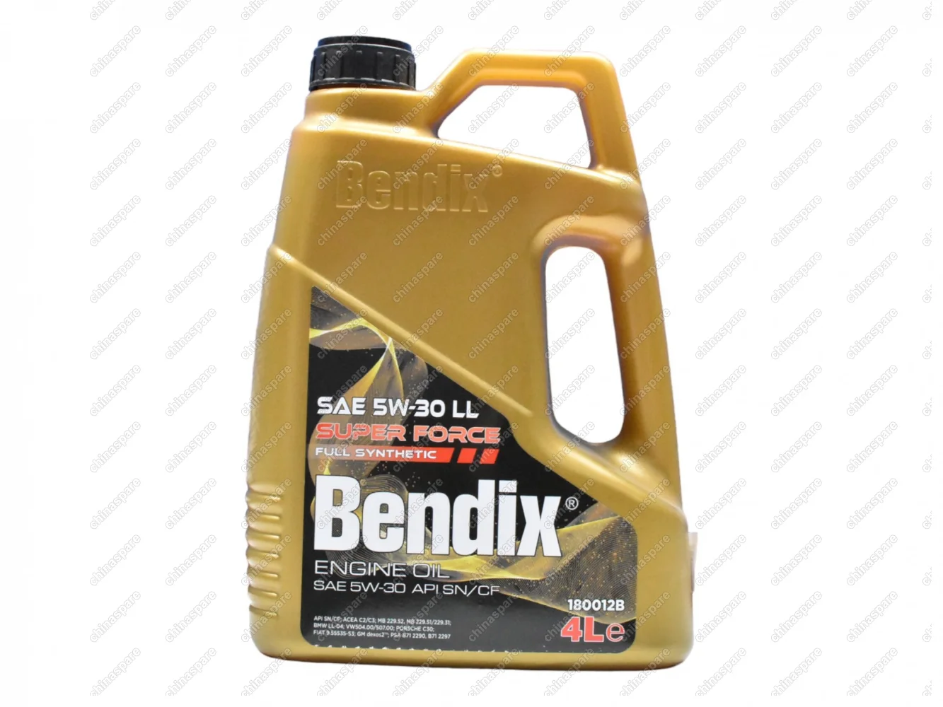 Масло моторное 4л, синтетика Bendix Super Force C2/C3 5W-30 LL API SN/CF; ACEA C2/C3; VW504.00/507.00; MB 229.52, МВ 229.51/229.31; BMW LL-04; VW504.