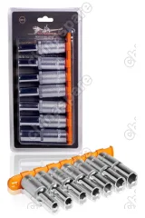 AT-7-33 Набор головок торцевых 1/2 дюйма DR шестигранных 7пр.