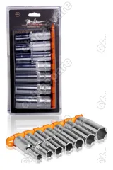 AT-7-34 Набор головок торцевых 1/2 дюйма DR шестигранных 7пр.