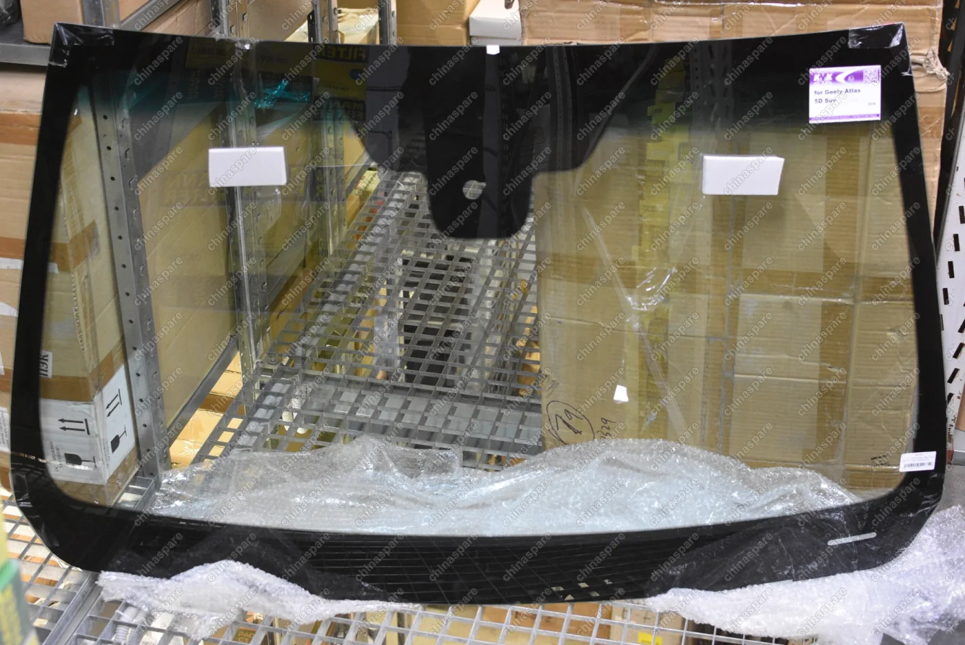 Стекло лобовое Geely Atlas 5D SUV 2016- ЗП Т3 ДД (обогрев щеток)