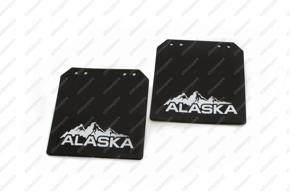 NLF8022F10 Брызговик для легковых прицепов с логотипом ALASKA, 2 шт.(стандарт)