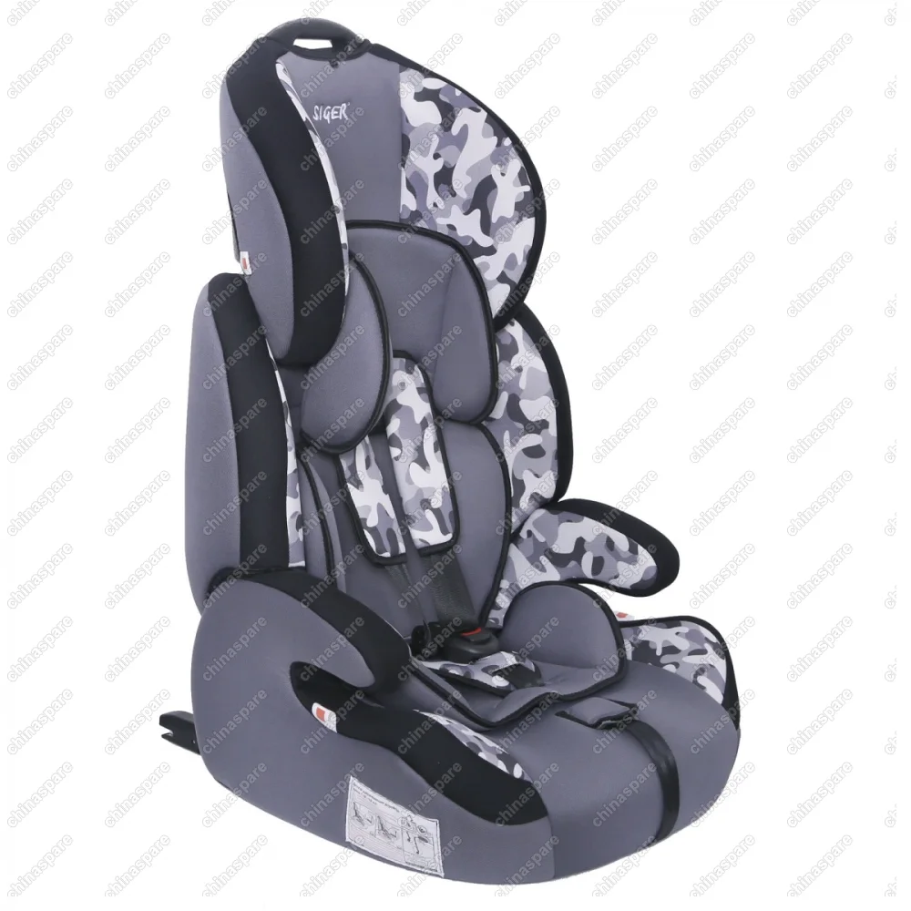 KRES2055 Детское автомобильное кресло SIGER ART "Стар ISOFIX" милитари, 1-12 лет, 9-36 кг, группа 1/2/3