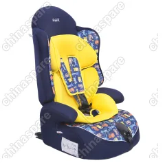 KRES2059 Детское автомобильное кресло SIGER ART "Прайм ISOFIX" котики, 1-12 лет, 9-36 кг, группа 1/2/3