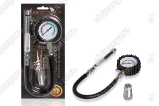 AT-CM-08 Компрессометр Универсальный Дизельный, манометр в резиновом чехле, блистер