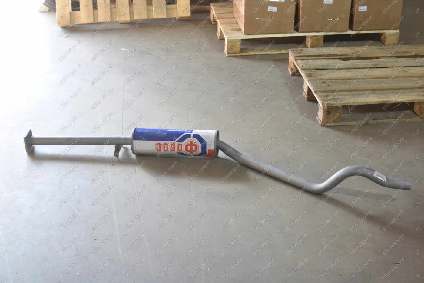 Резонатор (средняя часть глушителя) (длинный - без катализатора) Daewoo Nexia