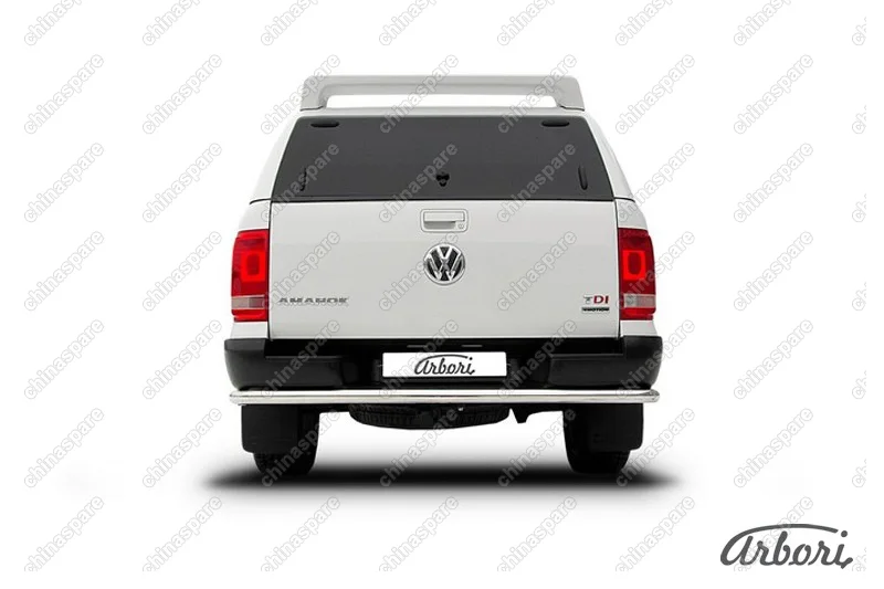 Защита заднего бампера d57 Arbori нерж. сталь для Volkswagen AMAROK(2013) 2013-2016