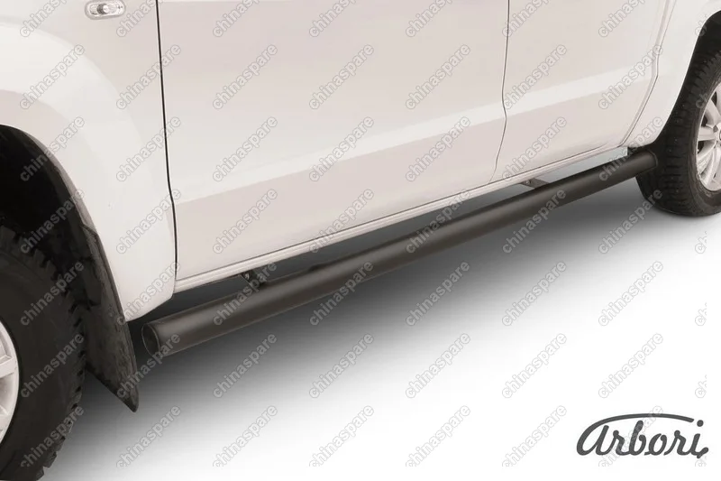 Защита порогов d76 труба Arbori черн. для Volkswagen AMAROK(2013) 2013-2016