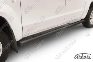 Защита порогов d76 труба Arbori черн. для Volkswagen AMAROK(2013) 2013-2016