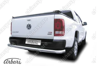 Защита заднего бампера d76 Arbori нерж. сталь для Volkswagen AMAROK 2016-нв