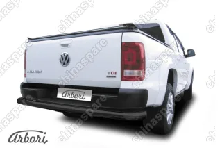 Защита заднего бампера d76 Arbori черн. для Volkswagen AMAROK 2016-нв