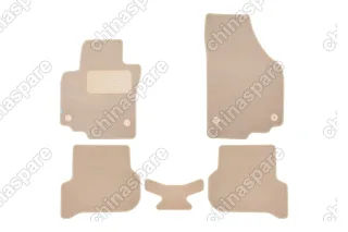KLEVER04511622112kh Коврики в салон Klever Premium VOLKSWAGEN Golf Plus АКПП 2005-2008, хб., 5 шт. (текстиль, бежевые)