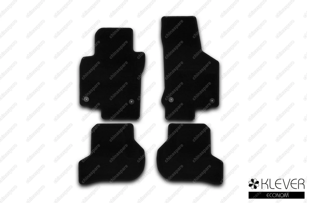 Коврики в салон Klever Econom VOLKSWAGEN Golf VI 2009-2015, хб., 4 шт. (текстиль)