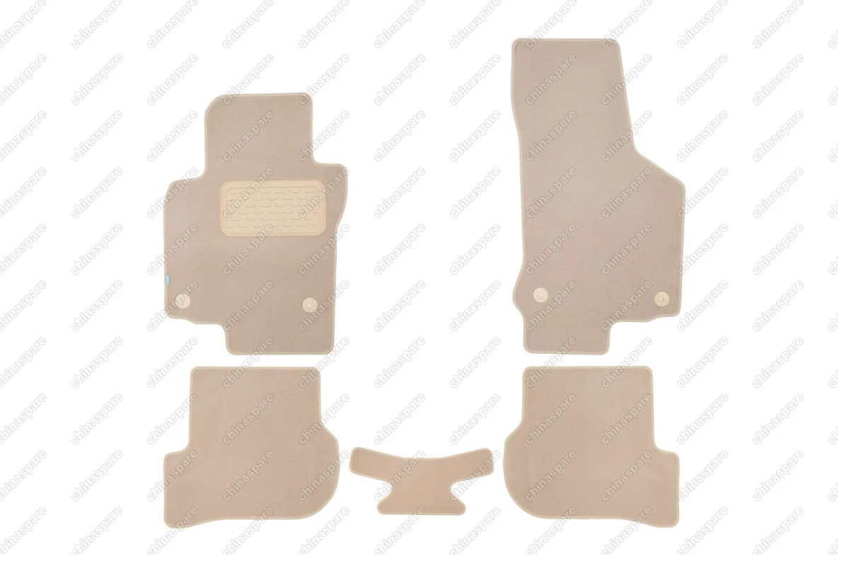 KLEVER04513522112kh Коврики в салон Klever Premium VOLKSWAGEN Golf GTI 3D 2009-2012, хб., 5 шт. (текстиль, бежевые)