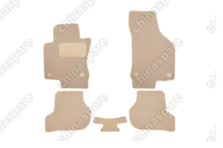 Коврики в салон Klever Premium VOLKSWAGEN Jetta V АКПП 2005-2011, сед., 5 шт. (текстиль, бежевые)