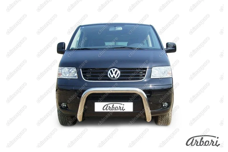 AFZDAVWM01 Кенгурятник d76 низкий "мини" Arbori нерж. сталь для Volkswagen MULTIVAN 2003-2009