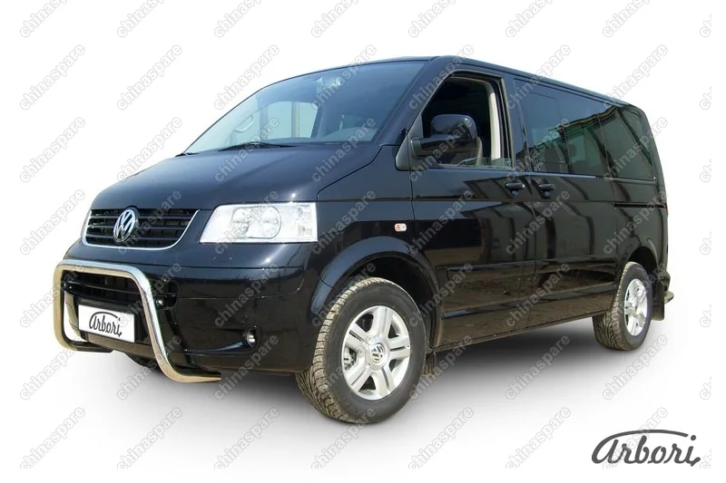 AFZDAVWM02 Кенгурятник d57 низкий "мини" Arbori нерж. сталь для Volkswagen MULTIVAN 2003-2009