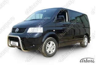 AFZDAVWM02 Кенгурятник d57 низкий "мини" Arbori нерж. сталь для Volkswagen MULTIVAN 2003-2009