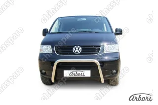 AFZDAVWM02 Кенгурятник d57 низкий "мини" Arbori нерж. сталь для Volkswagen MULTIVAN 2003-2009