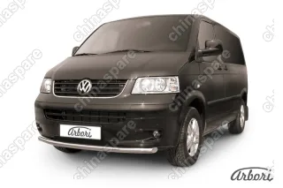 AFZDAVWM04 Защита переднего бампера d57 Arbori нерж. сталь для Volkswagen MULTIVAN 2003-2009