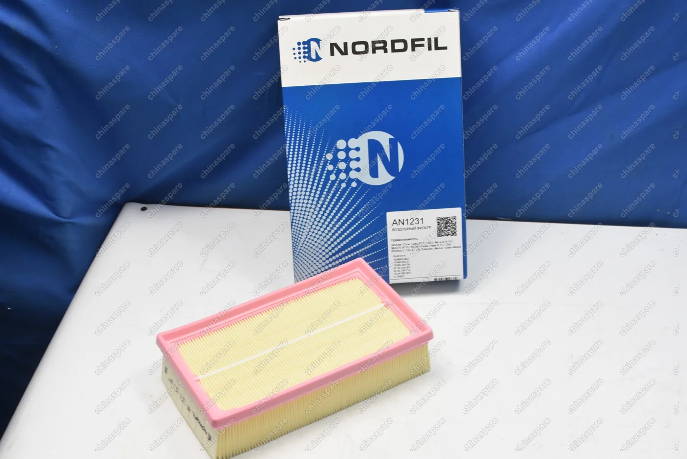 Фильтр воздушный Nordfil NISSAN CUBE, JUKE (F15, F15E), MICRA III, IV, NV200, NOTE, TIIDA, RENAULT CLIO III,