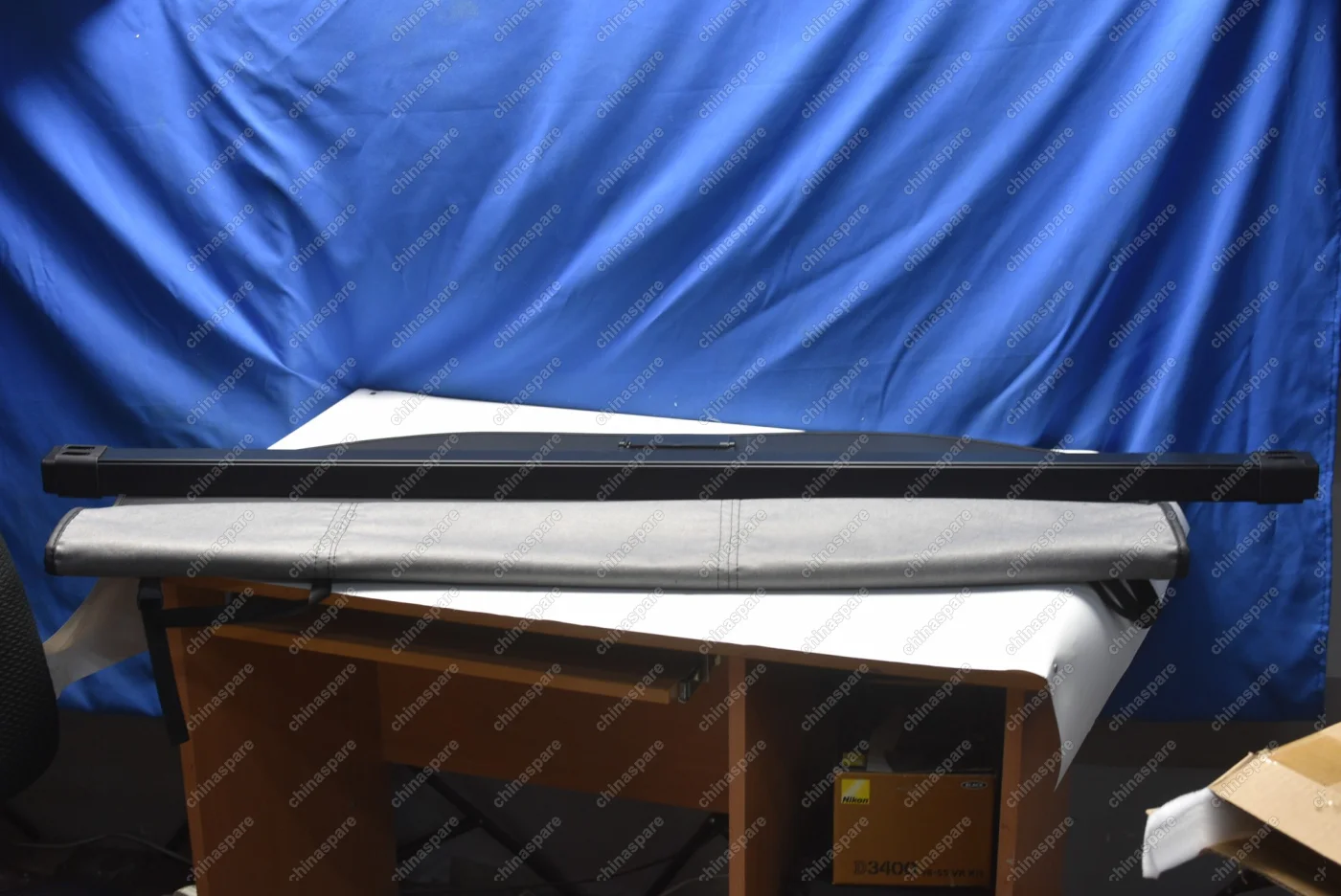 Шторка багажника SANTA FE 2019 с сеткой- карманом