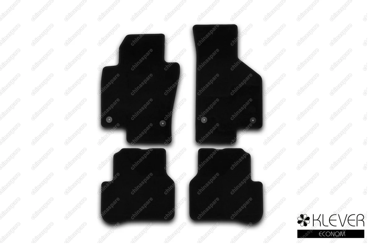 KLEVER01513401200k Коврики в салон Klever Econom VOLKSWAGEN Passat B7 2011-2014, сед., 4 шт. (текстиль)